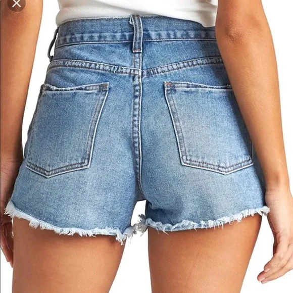 Billabong Drift Away Frayed Denim Shorts - Picture 2 of 6